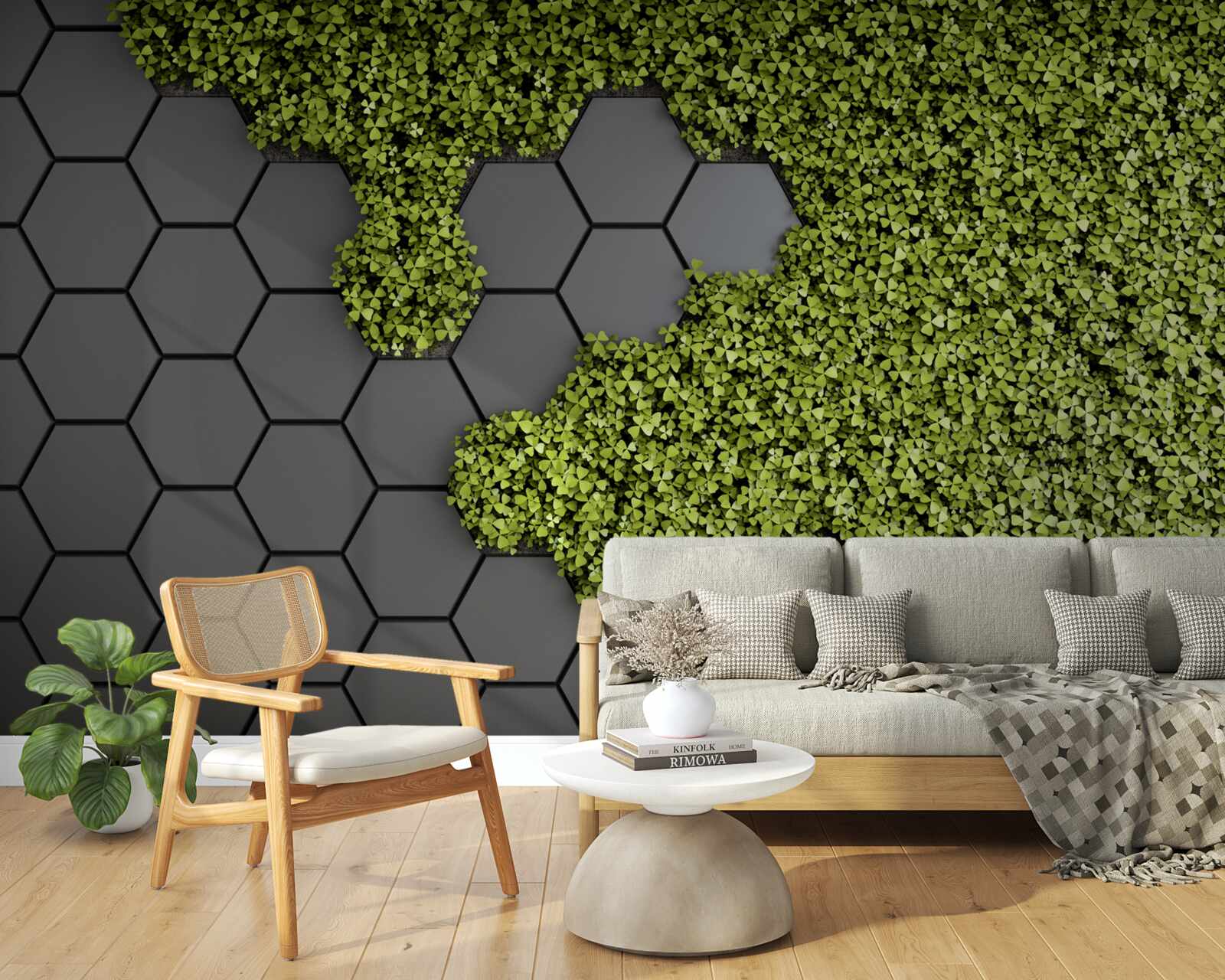 Fototapeta kamenárstvo je pokryté zeleným machom