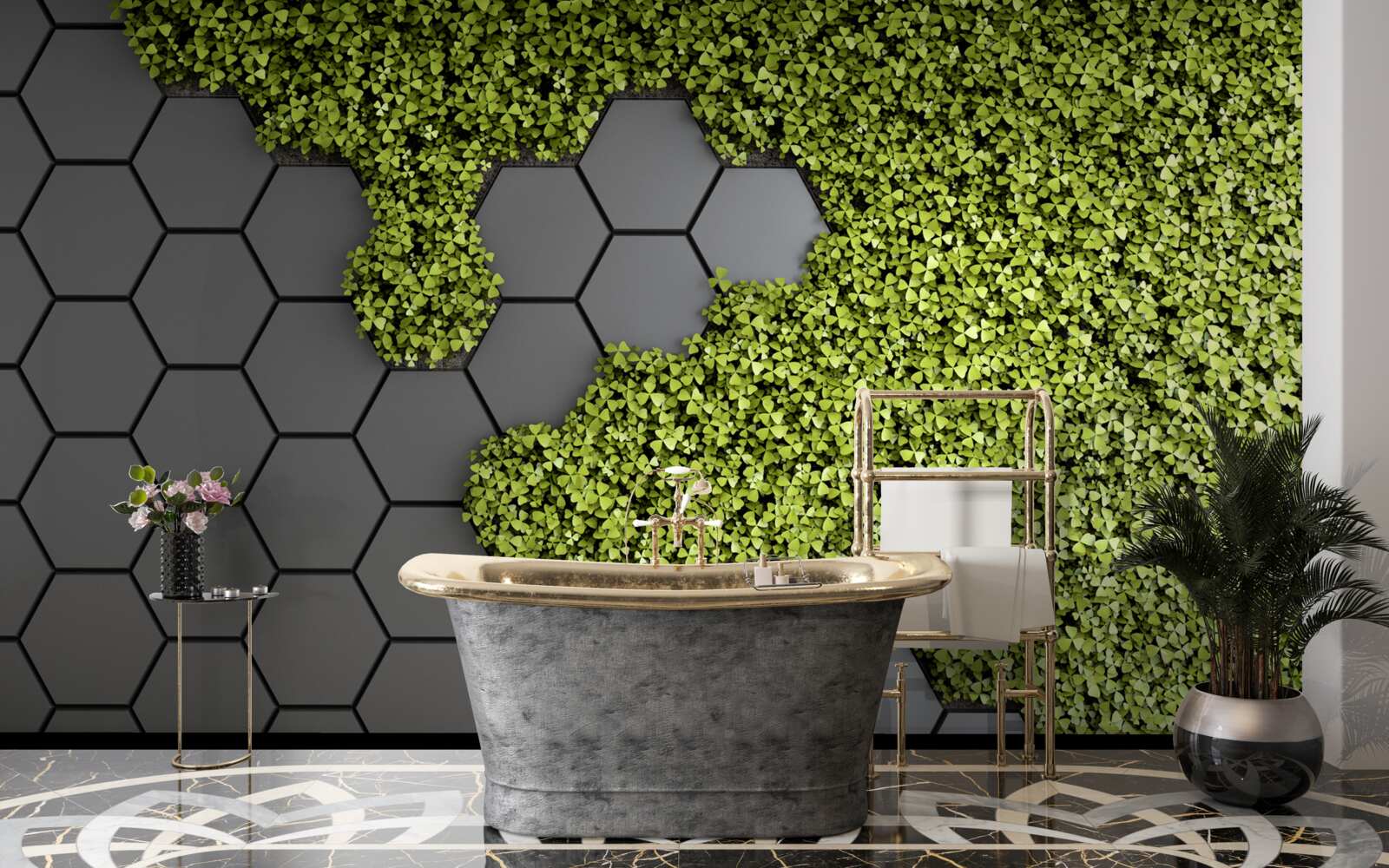 Fototapeta kamenárstvo je pokryté zeleným machom