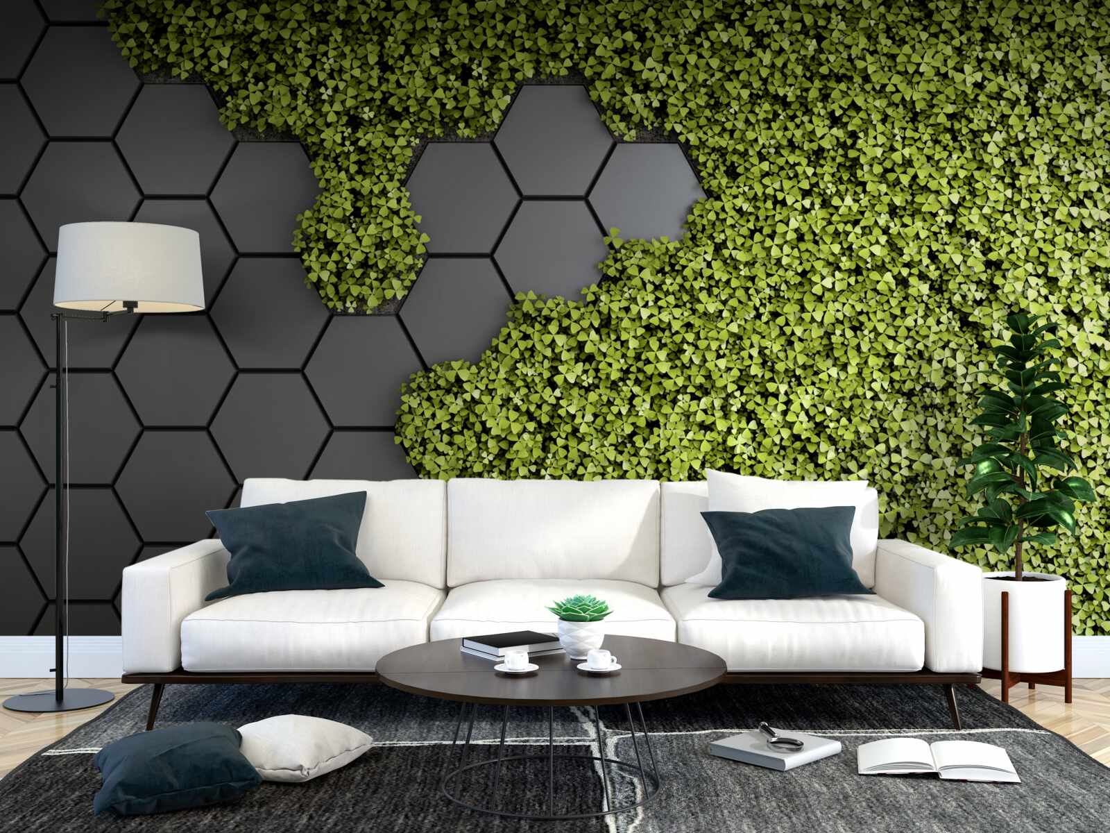 Fototapeta kamenárstvo je pokryté zeleným machom