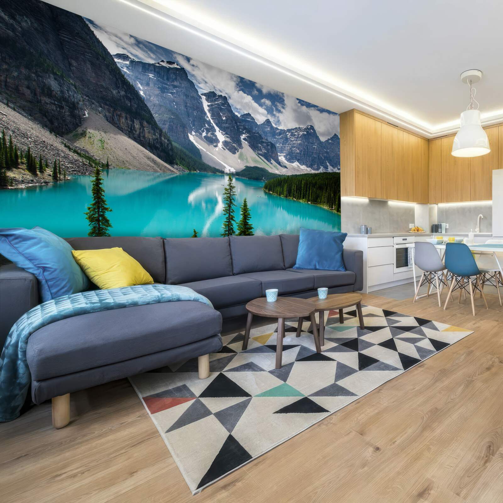 Fototapeta modré horské potoky