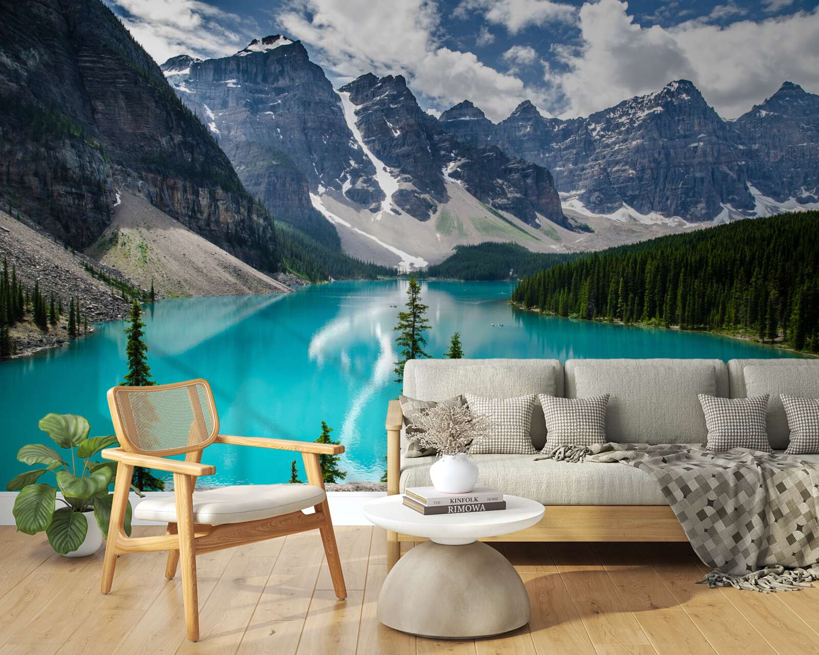 Fototapeta modré horské potoky