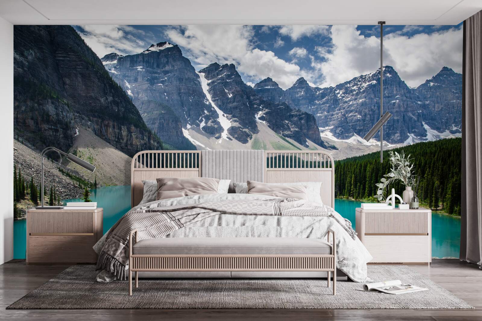 Fototapeta modré horské potoky