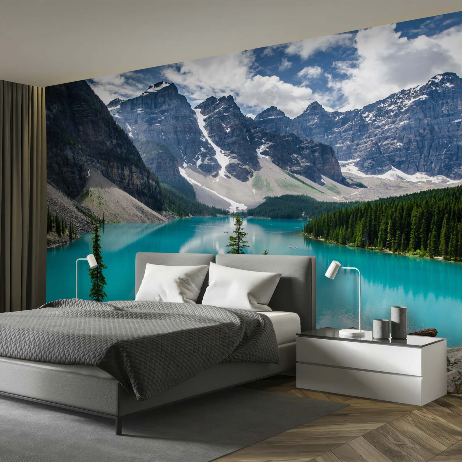 Fototapeta modré horské potoky