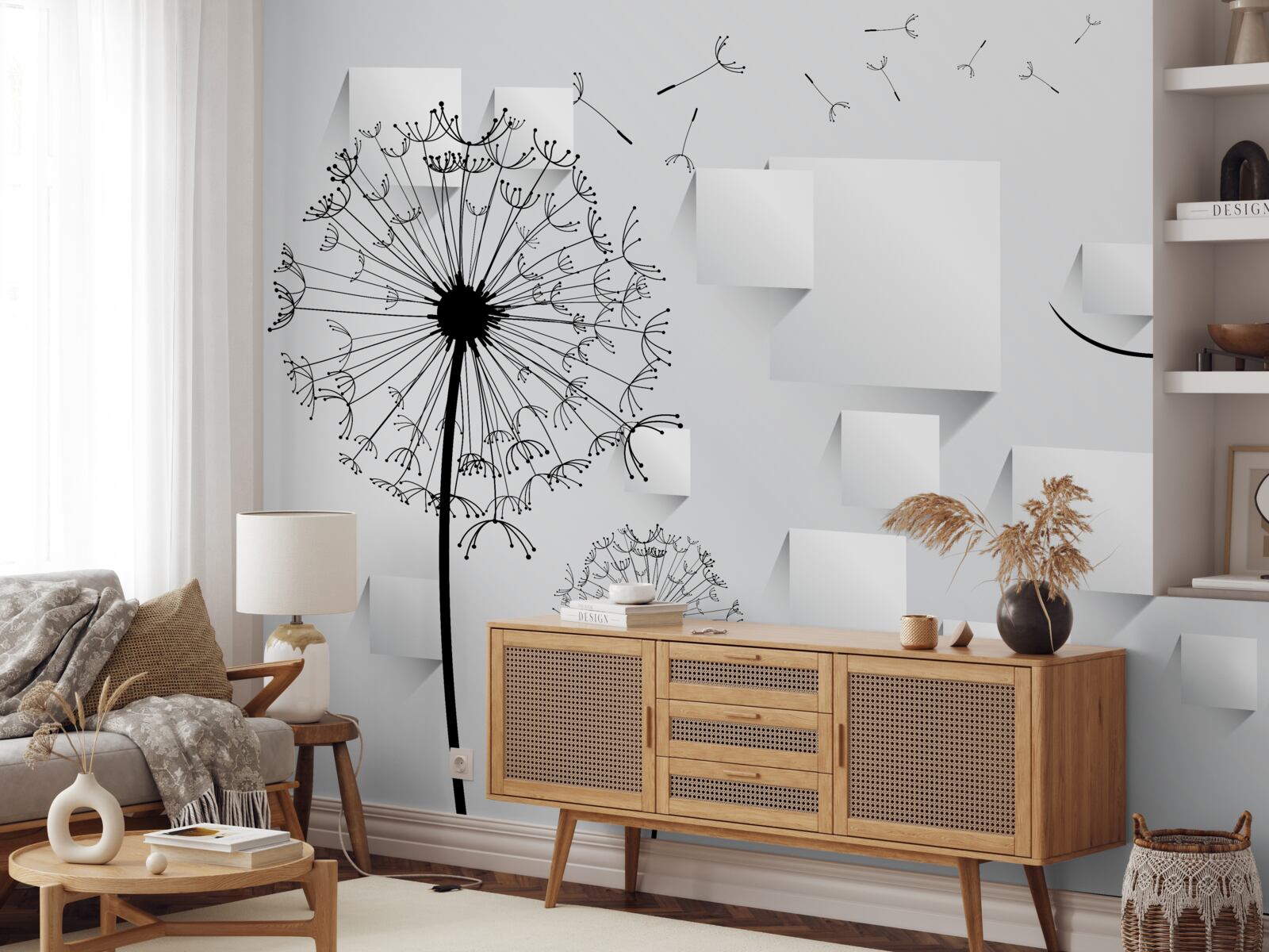 Fototapeta púpava sa hojdá vo vetre