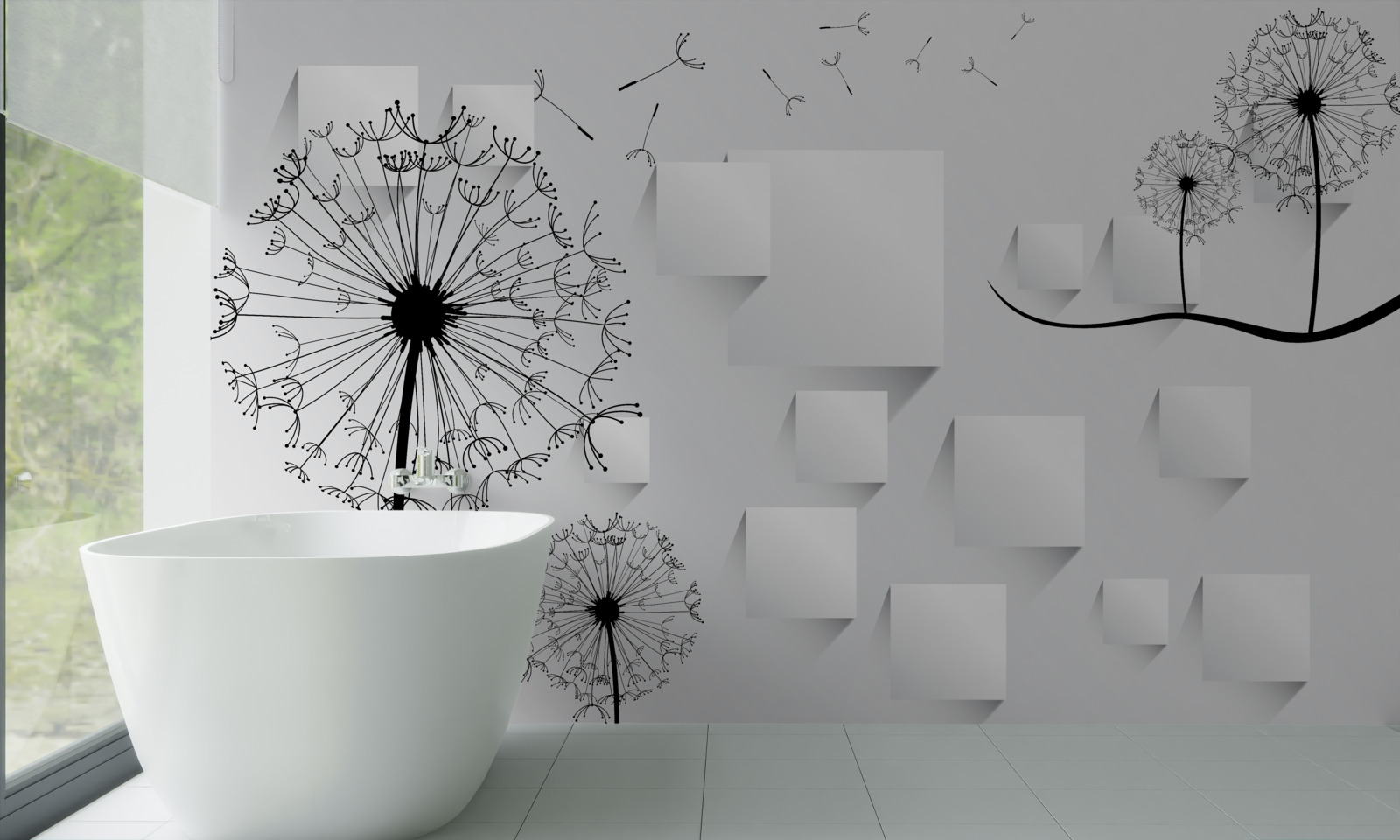 Fototapeta púpava sa hojdá vo vetre