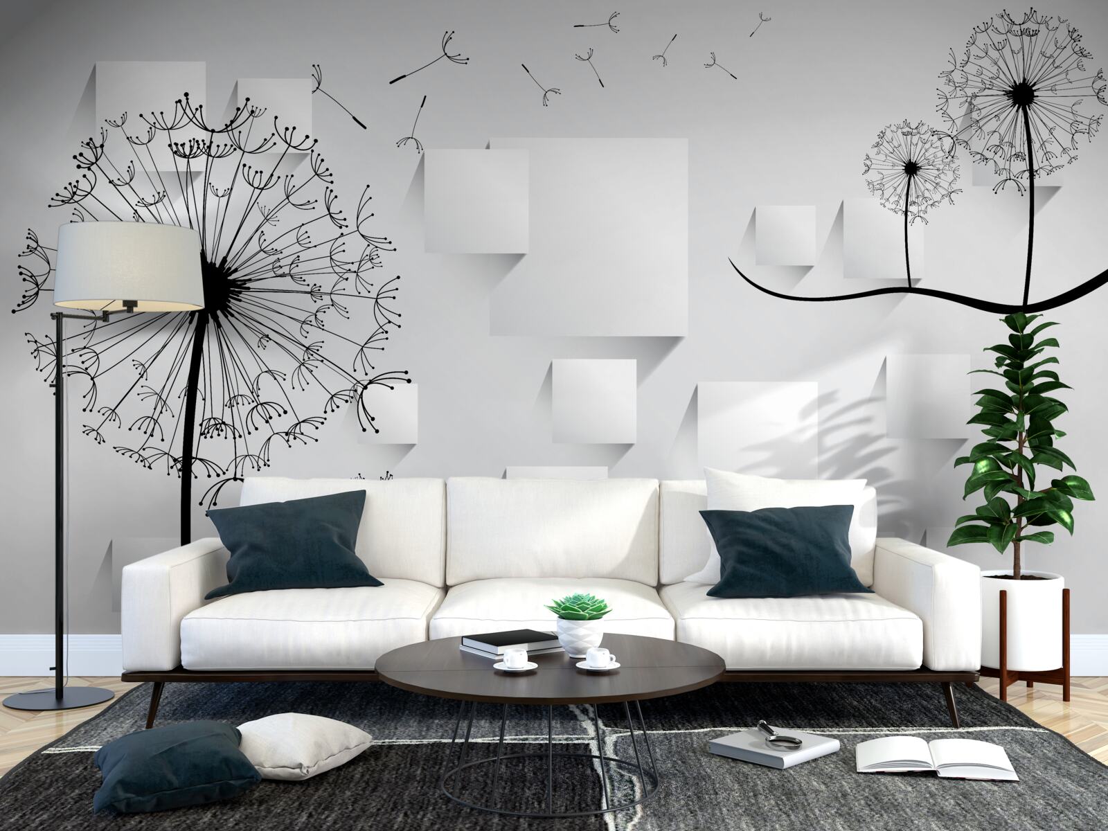 Fototapeta púpava sa hojdá vo vetre