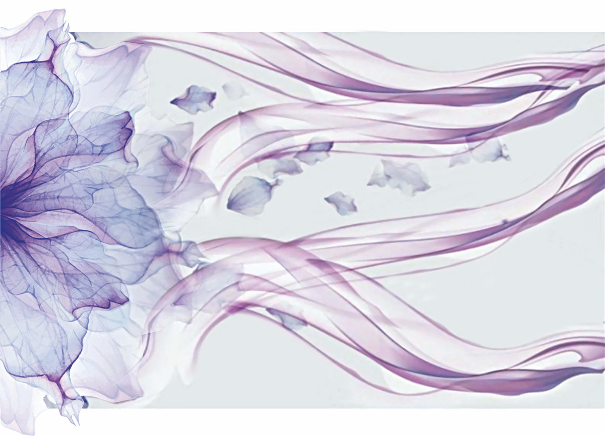 Fototapeta kvet s priehľadnou modrou pod vodnou hladinou