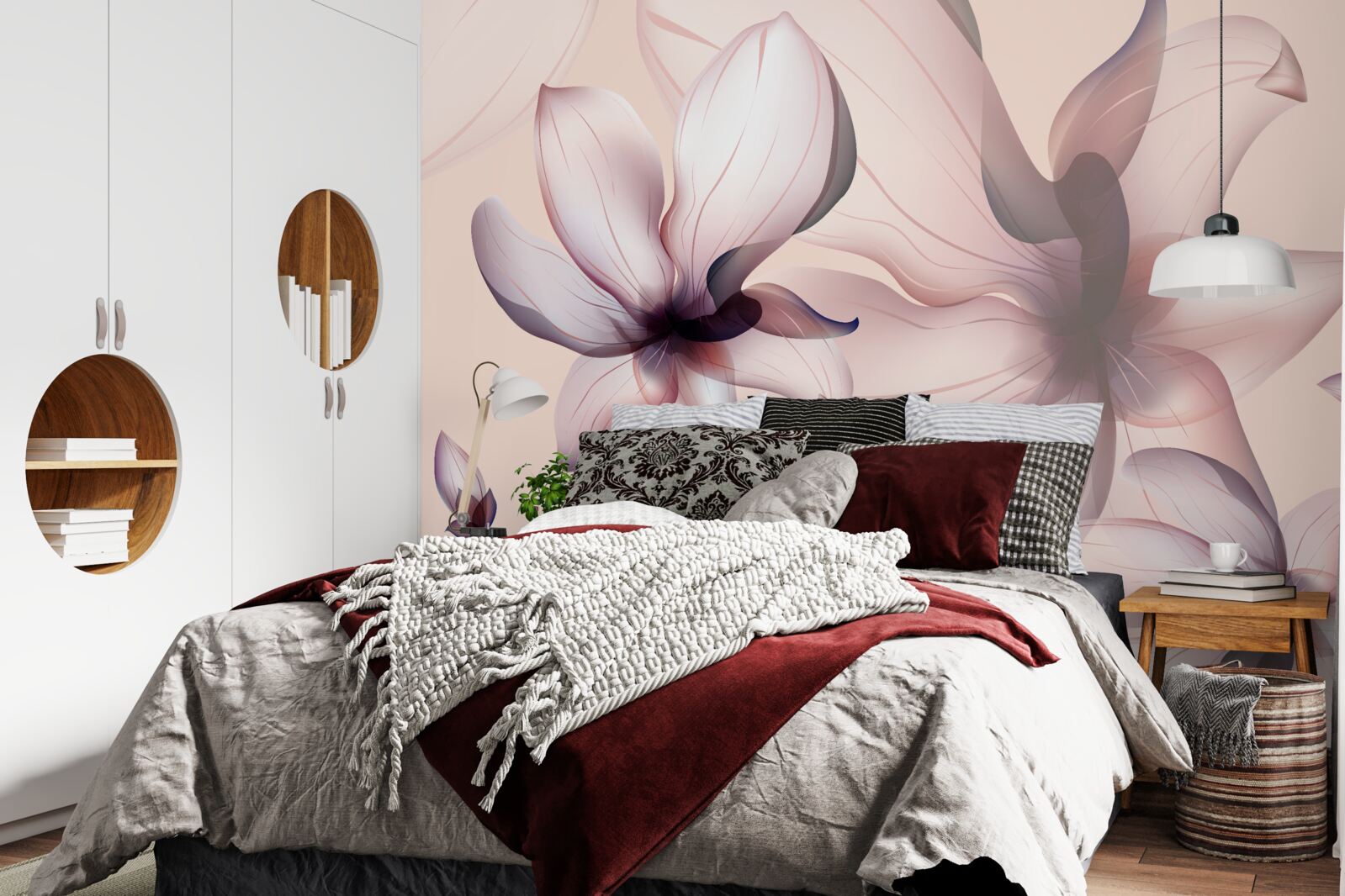 Fototapeta svetlé pozadie s magnóliami