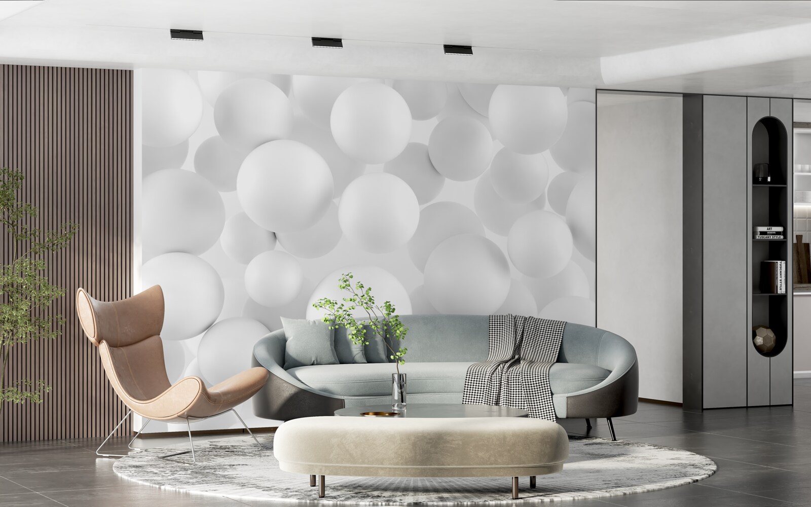 Fototapeta veľké biele gule