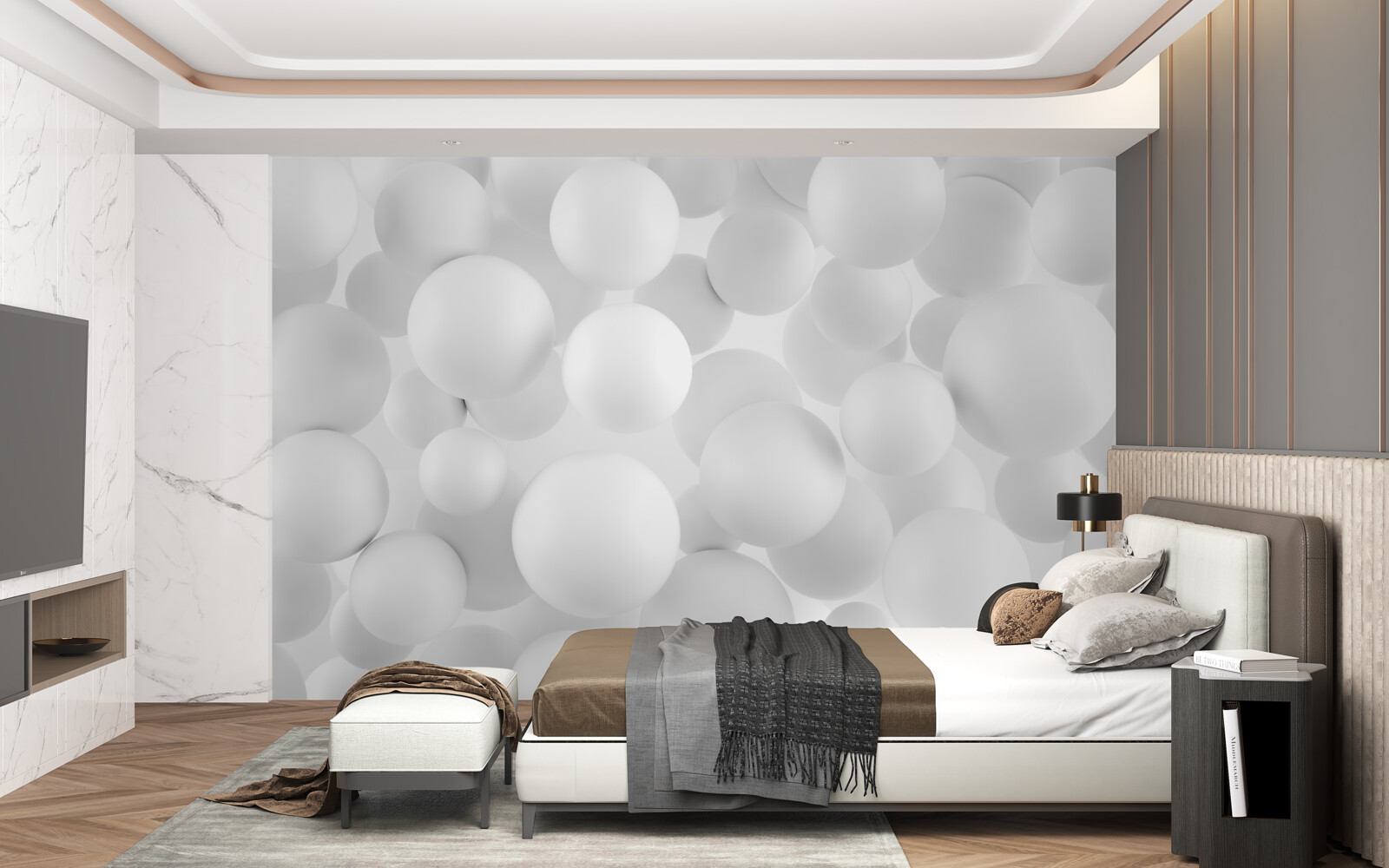 Fototapeta veľké biele gule