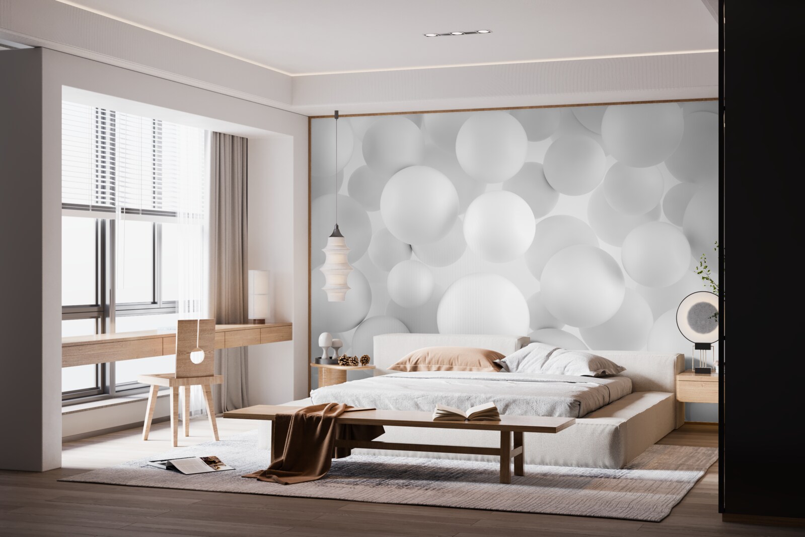 Fototapeta veľké biele gule