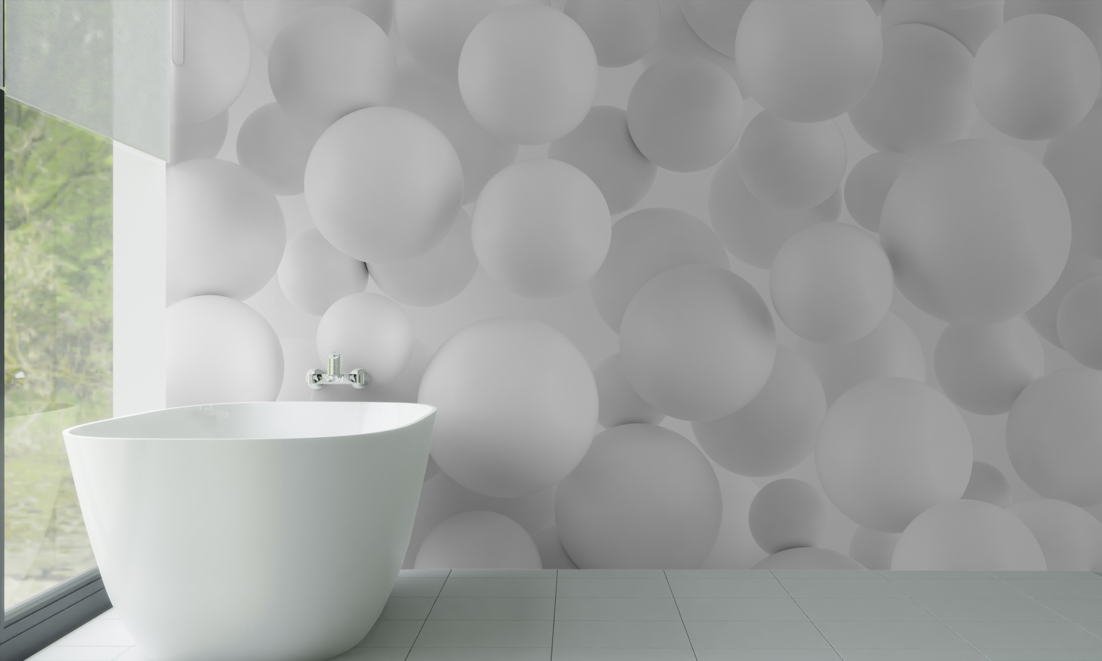 Fototapeta veľké biele gule