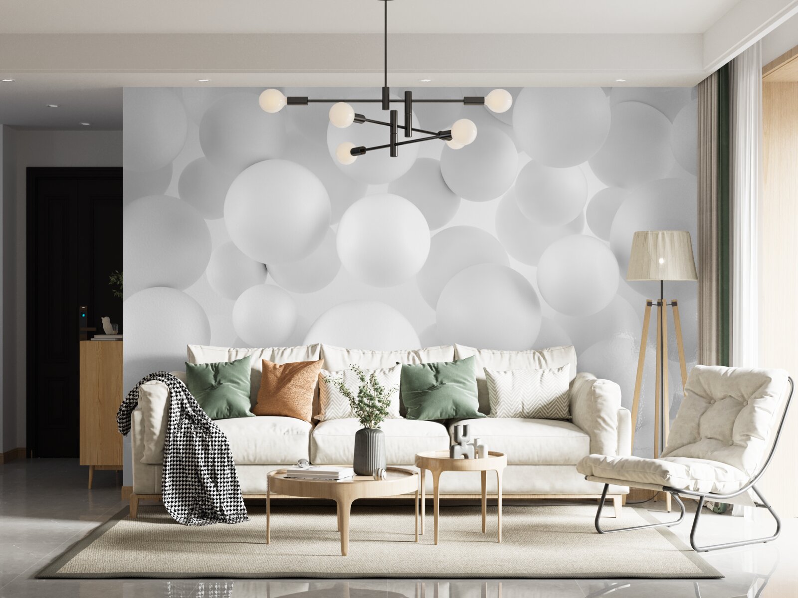 Fototapeta veľké biele gule