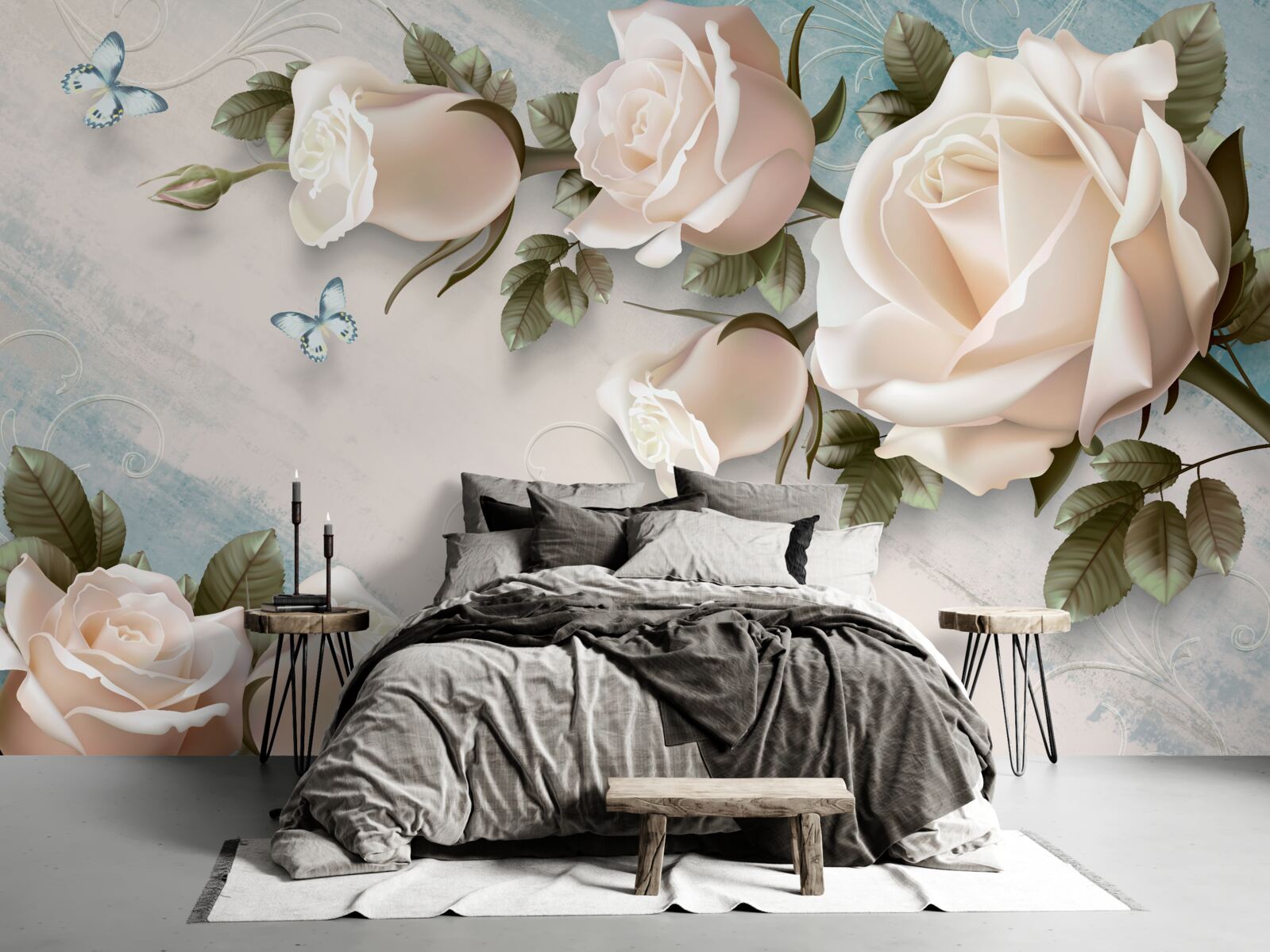 Fototapeta jemné krémové ruže