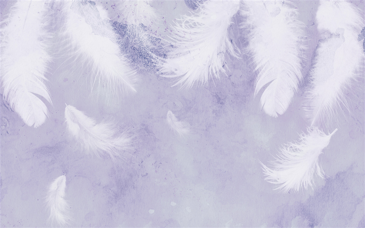 Fototapeta plávajúce biele perie