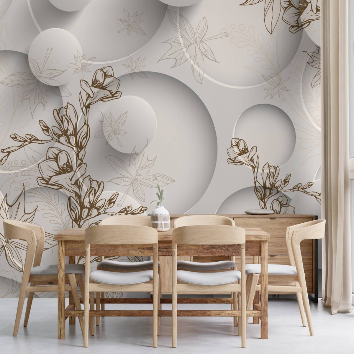 Fototapeta magnólie sú biele a okrúhleho tvaru