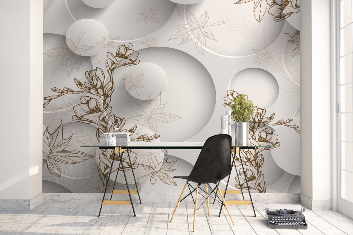 Fototapeta magnólie sú biele a okrúhleho tvaru