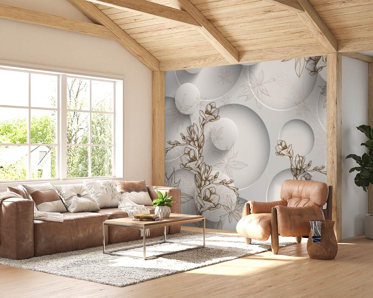 Fototapeta magnólie sú biele a okrúhleho tvaru