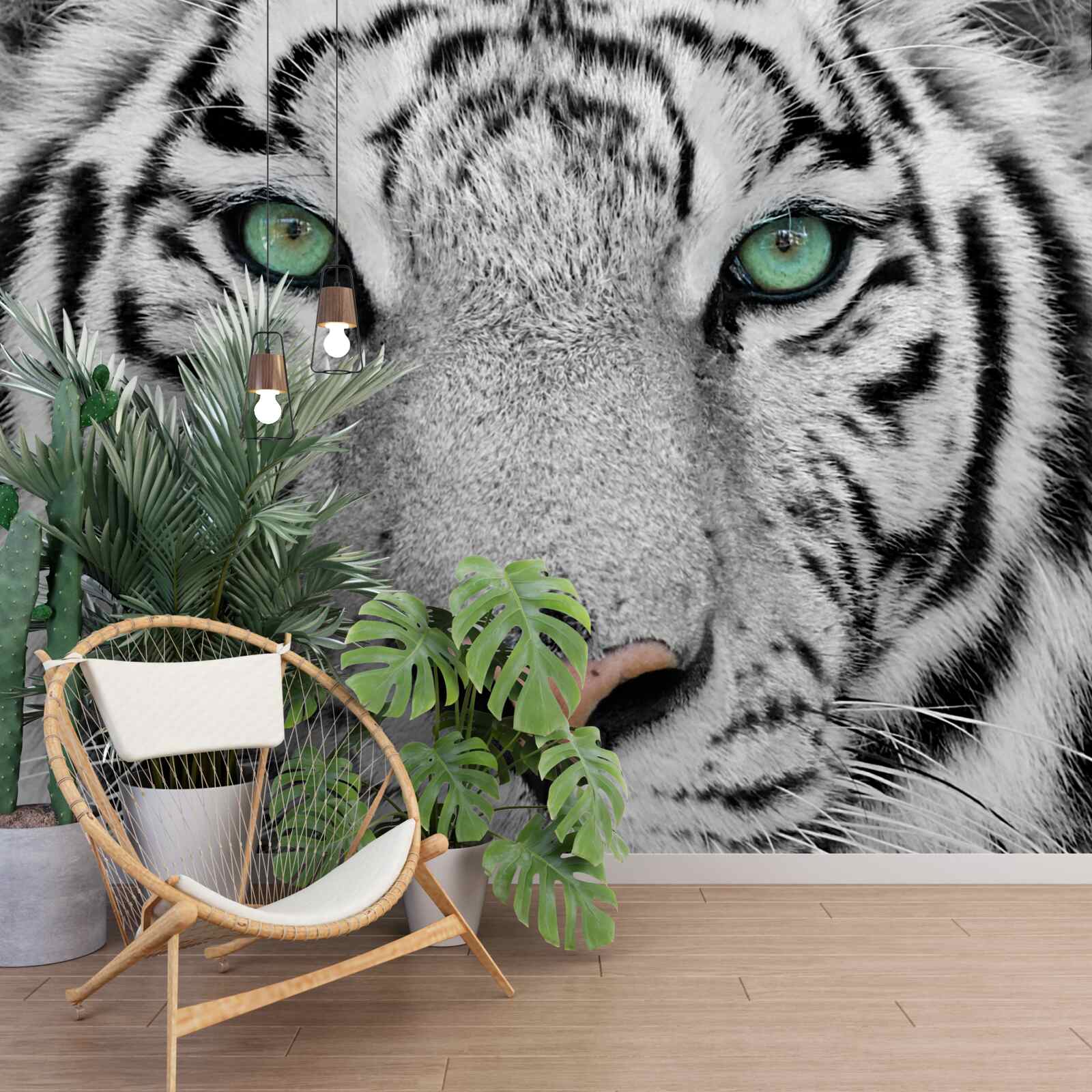 Fototapeta nádherný biely tiger