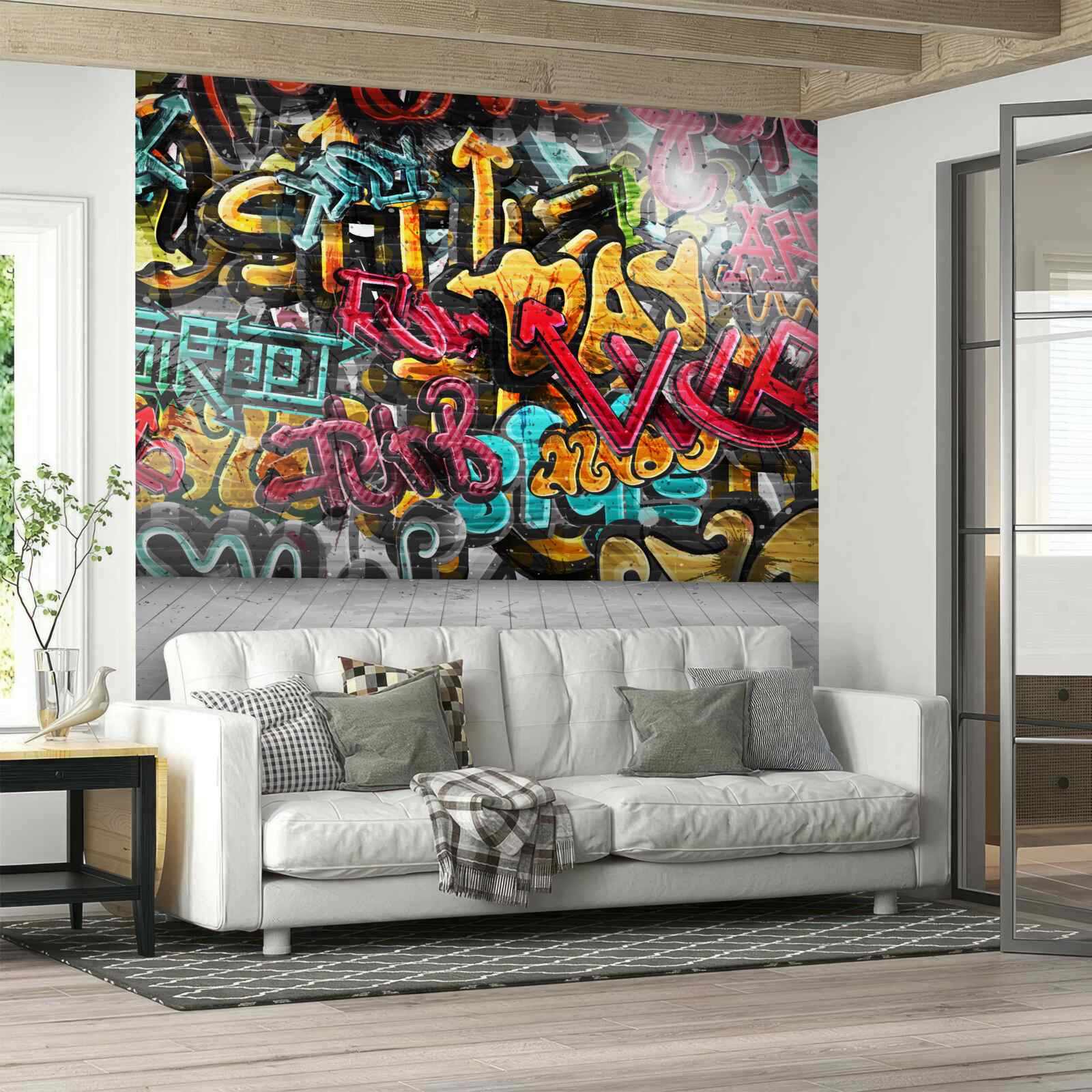 Fototapeta svetlé graffiti na uliciach