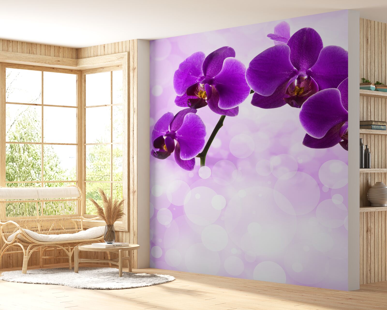 Fototapeta orchidey s tmavofialovými kvetmi