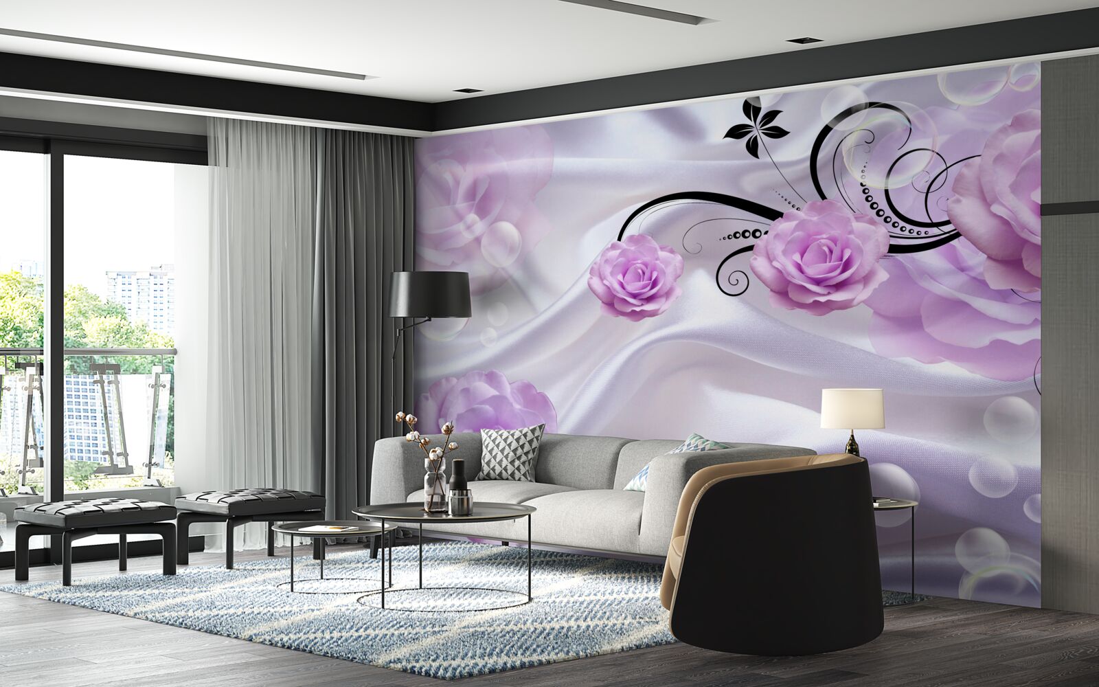 Fototapeta mäkké lila ruže