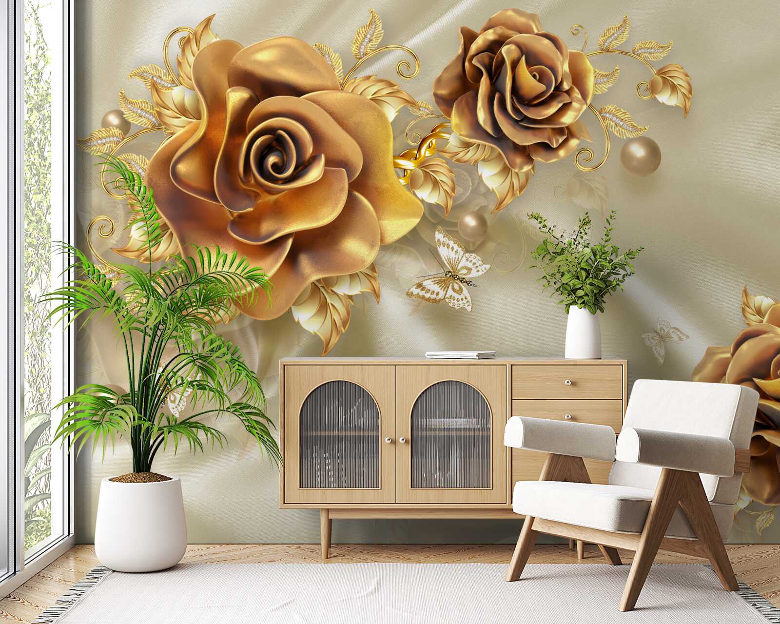 Fototapeta tmavohnedé ruže