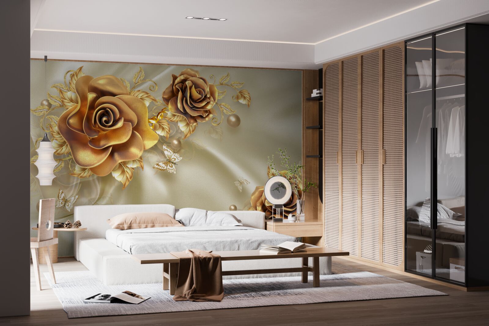 Fototapeta tmavohnedé ruže