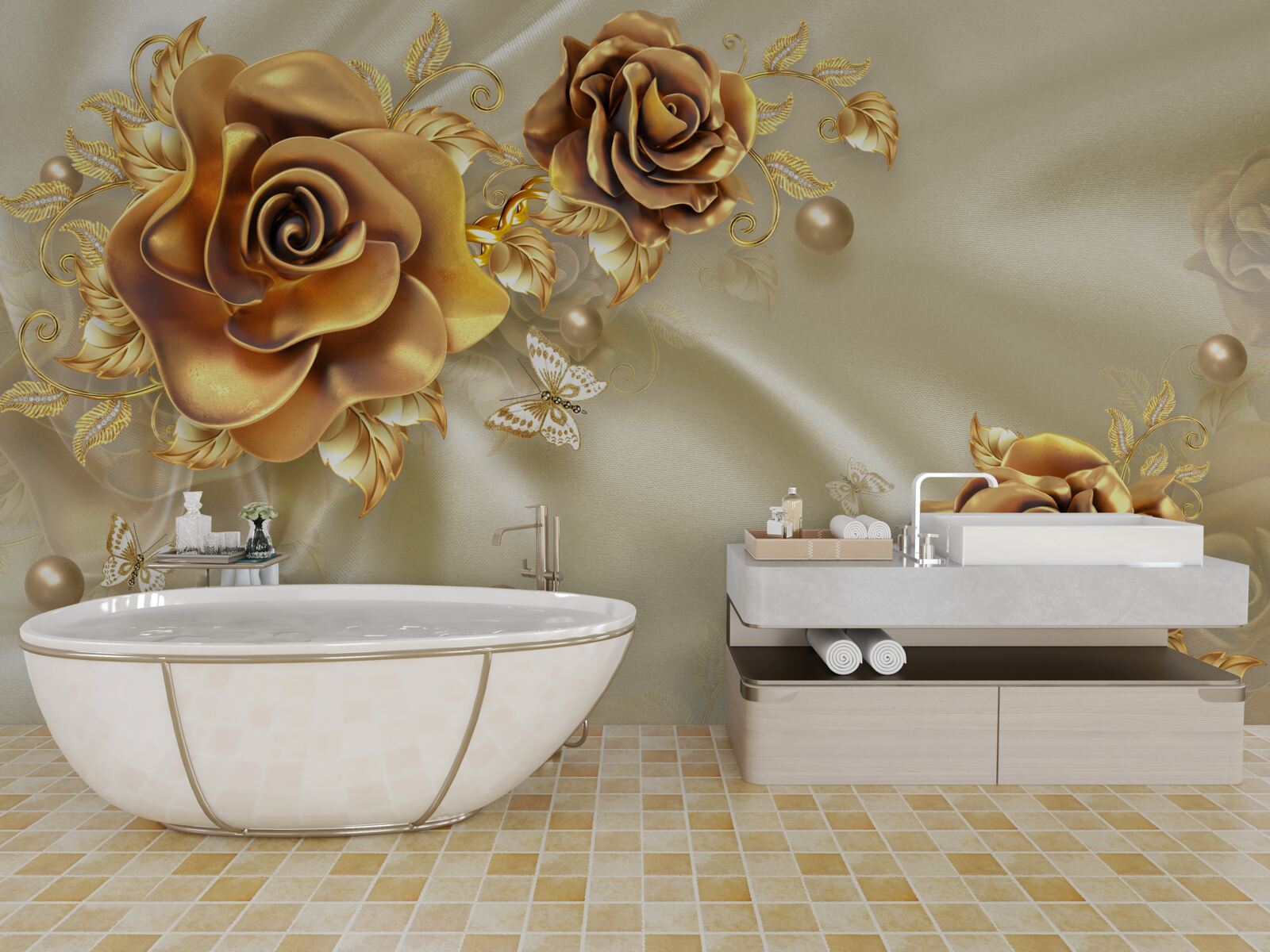 Fototapeta tmavohnedé ruže