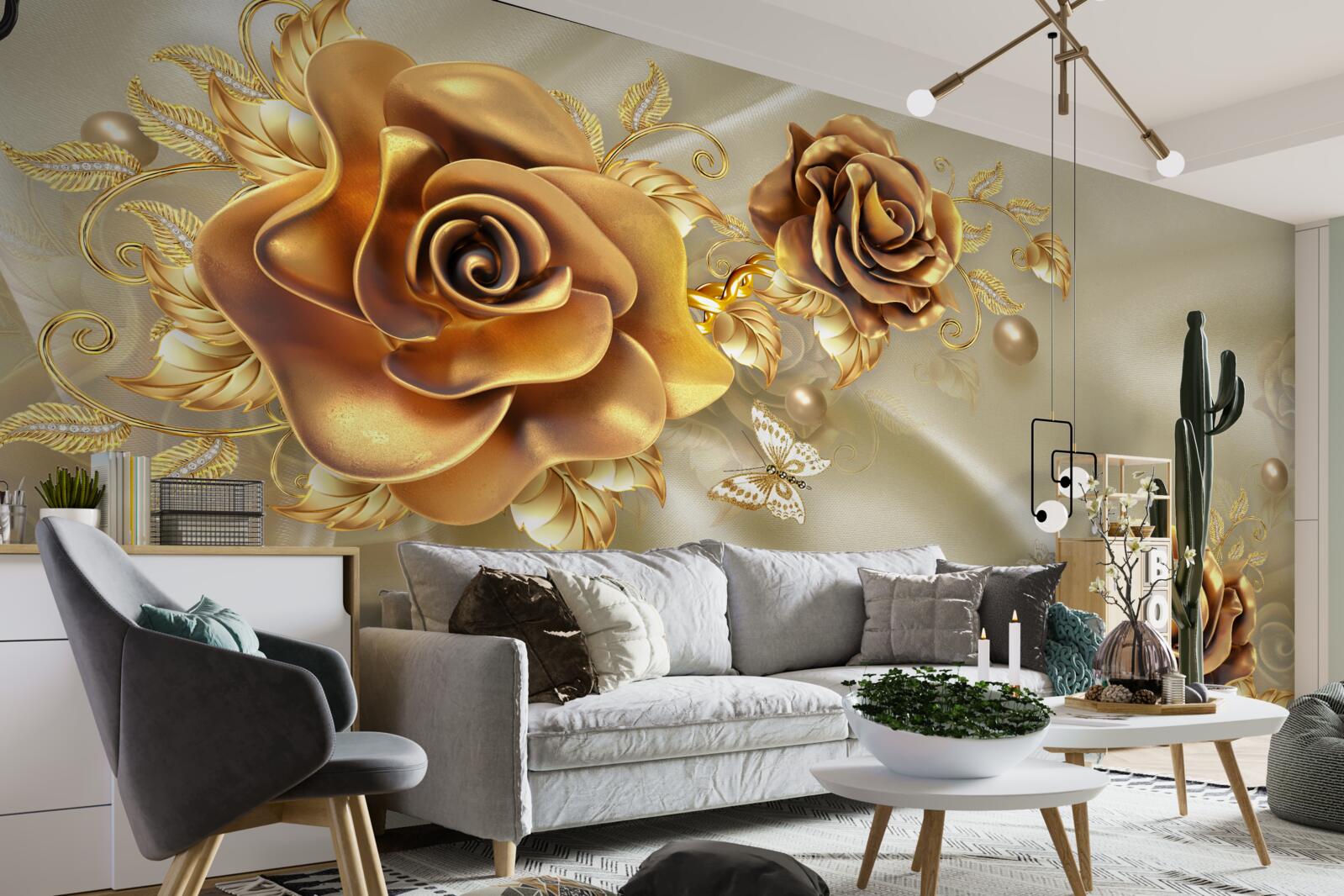 Fototapeta tmavohnedé ruže