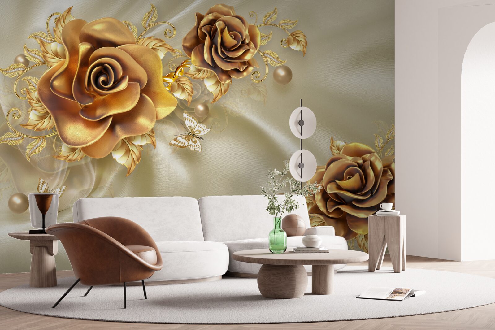 Fototapeta tmavohnedé ruže