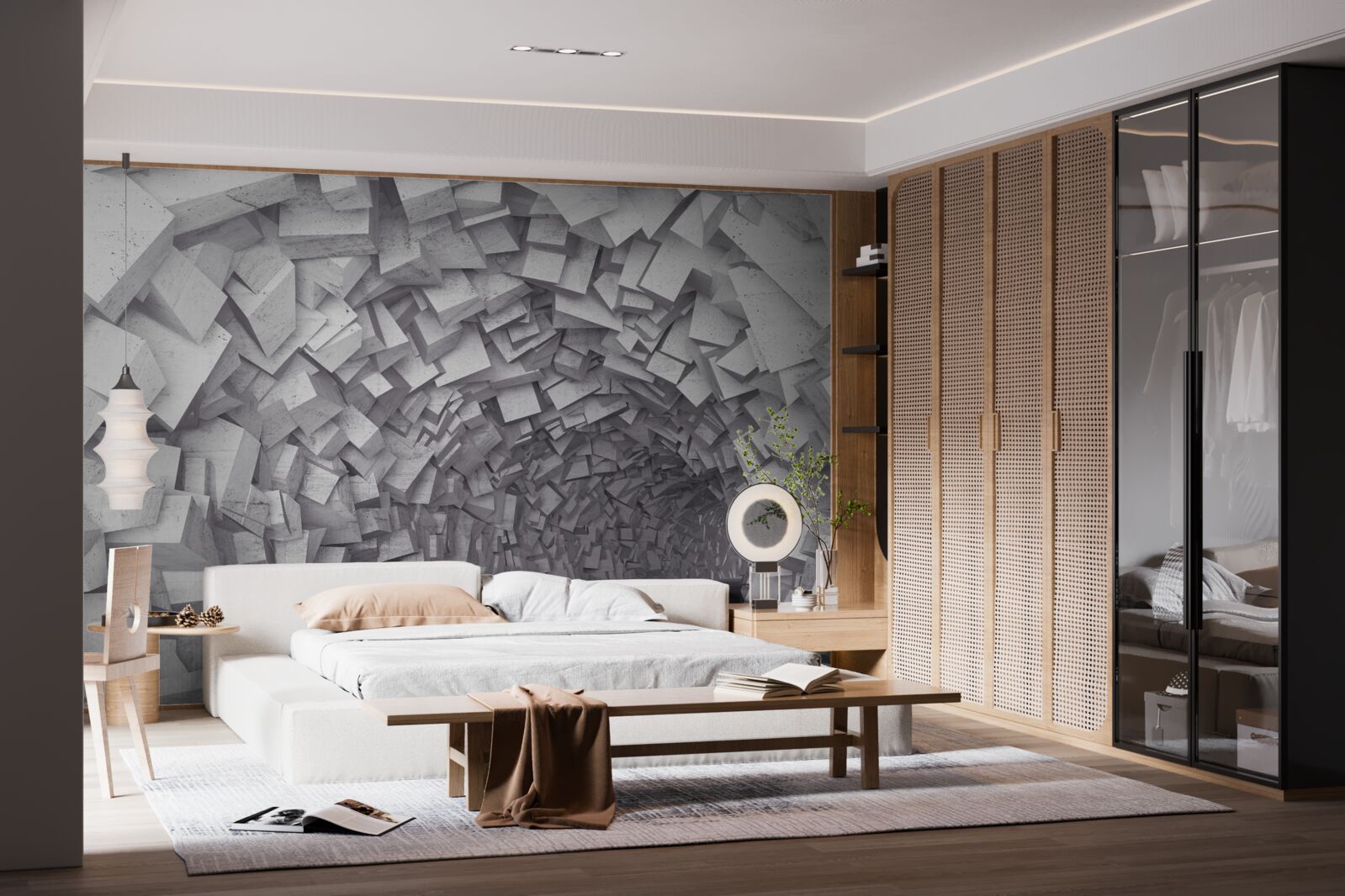 Fototapeta 3D tvary vytvárajú tunel