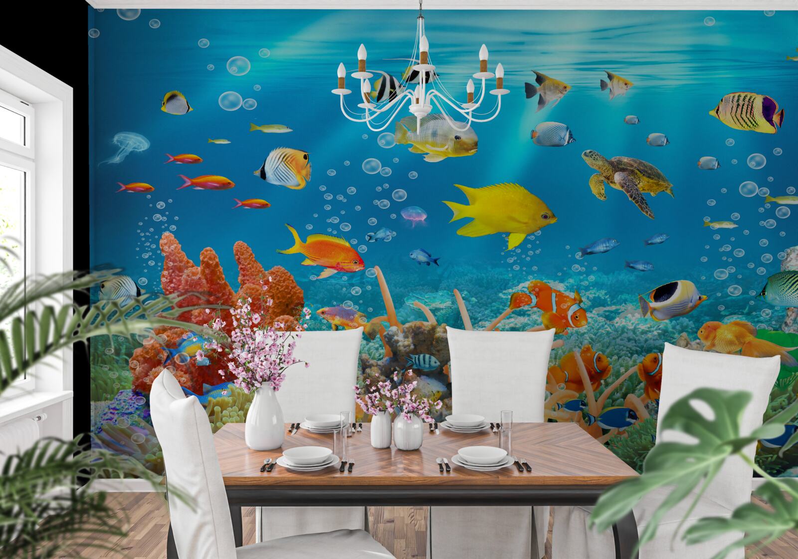 Fototapeta fascinujúci svet pod vodou