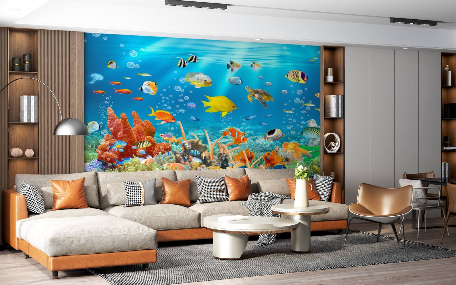 Fototapeta fascinujúci svet pod vodou