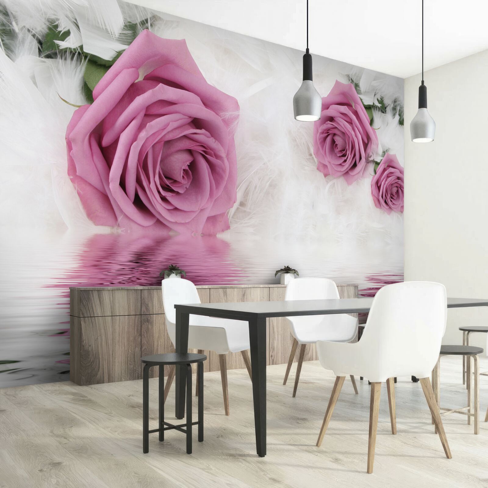 Fototapeta orgovánové ruže v tekutom prvku