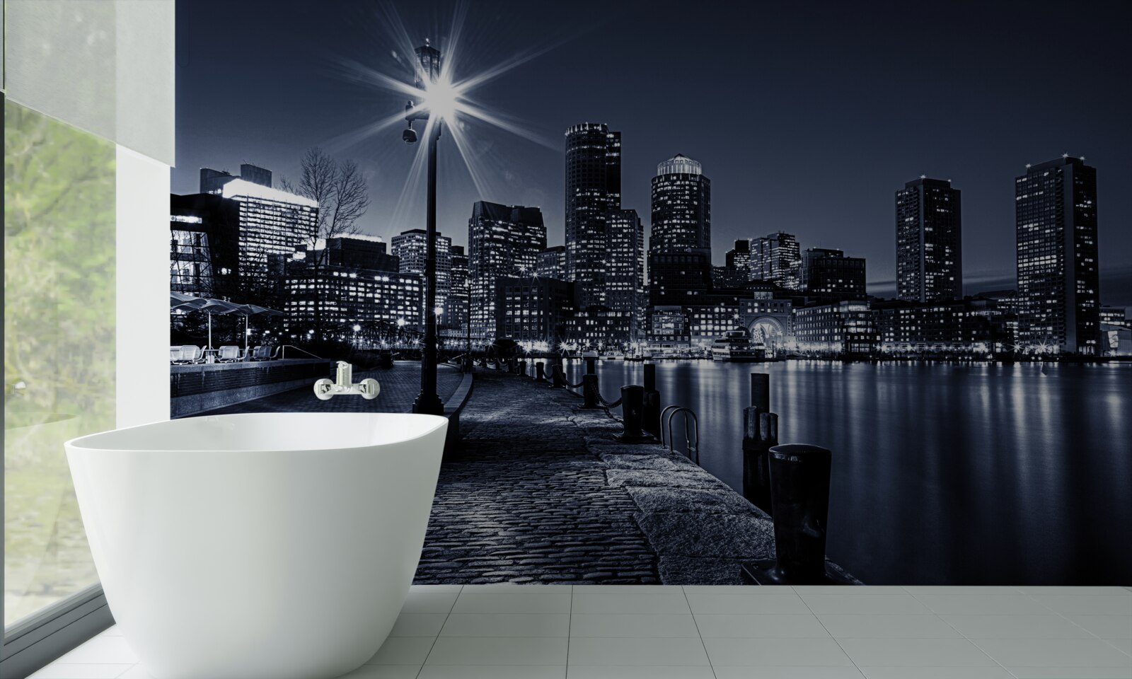 Fototapeta nábrežie mesta je opustené