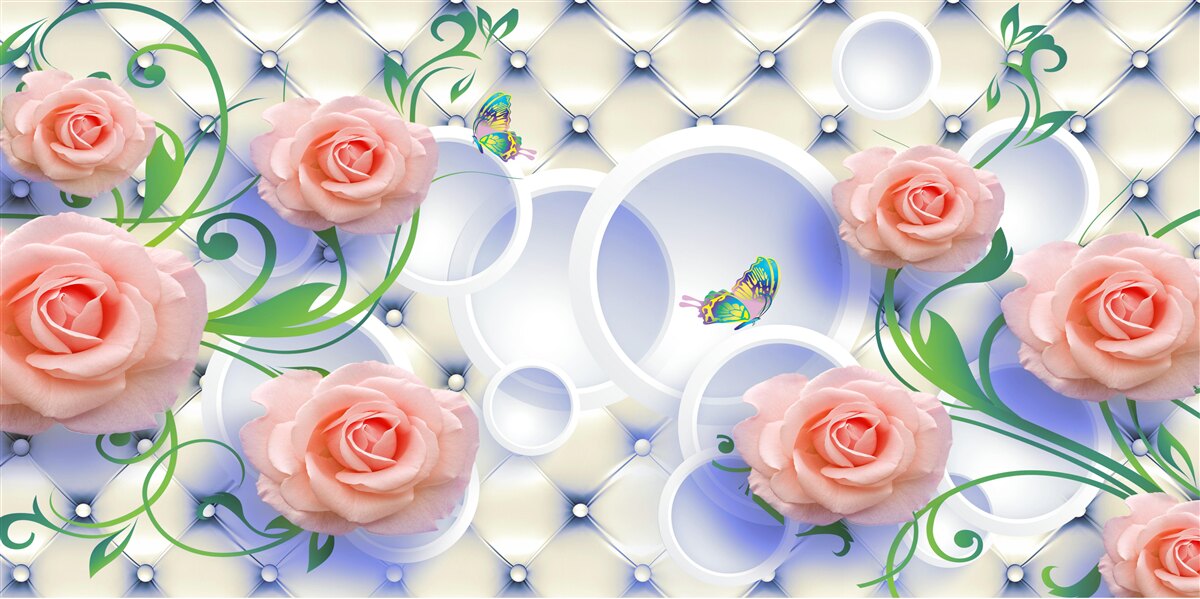 Fototapeta na konároch kvitnú púčiky čajových ruží