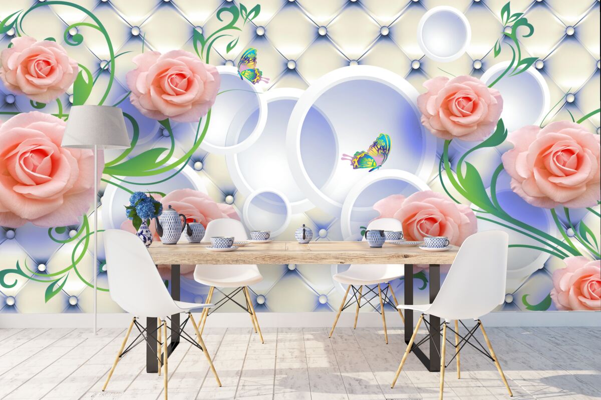 Fototapeta na konároch kvitnú púčiky čajových ruží