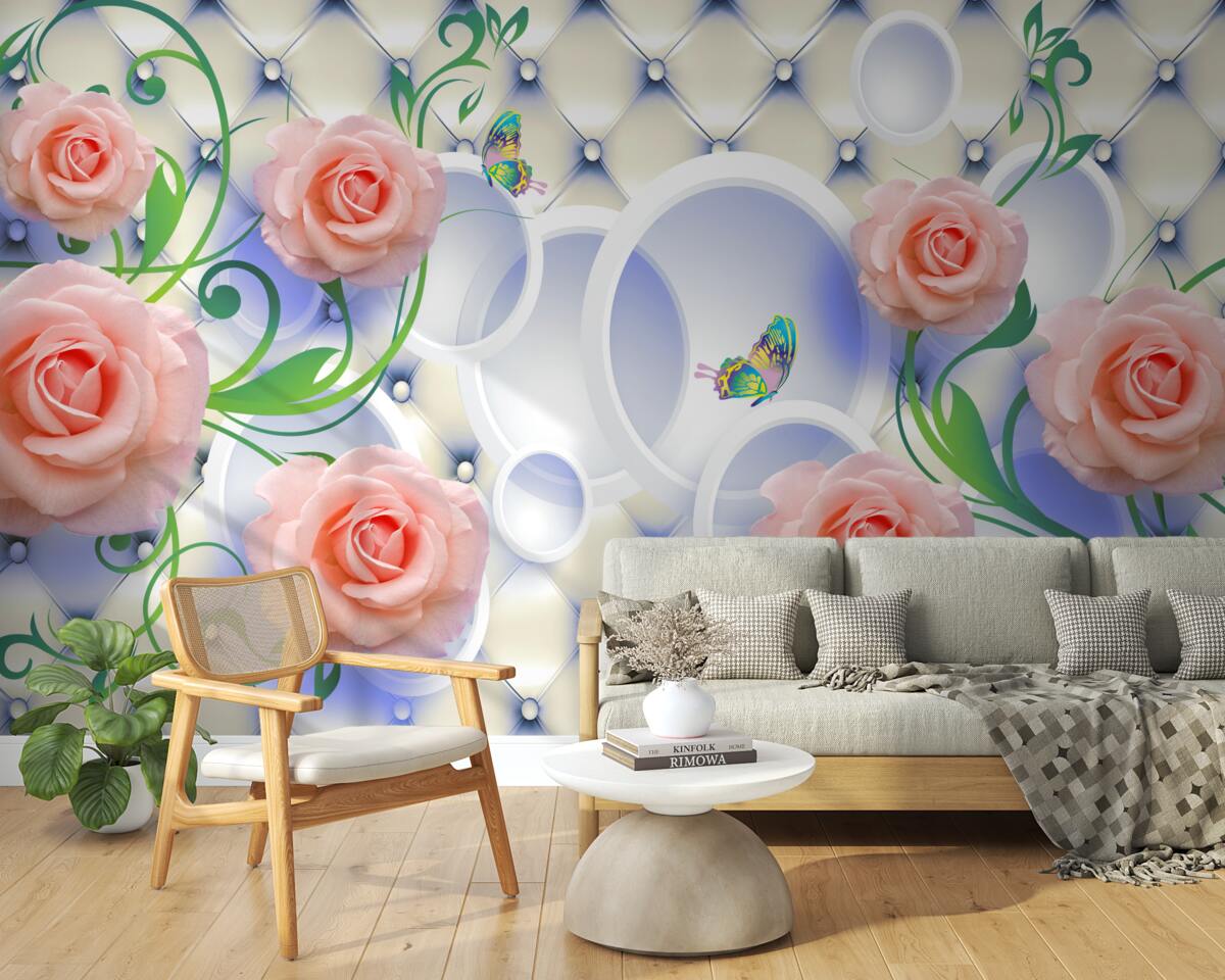 Fototapeta na konároch kvitnú púčiky čajových ruží