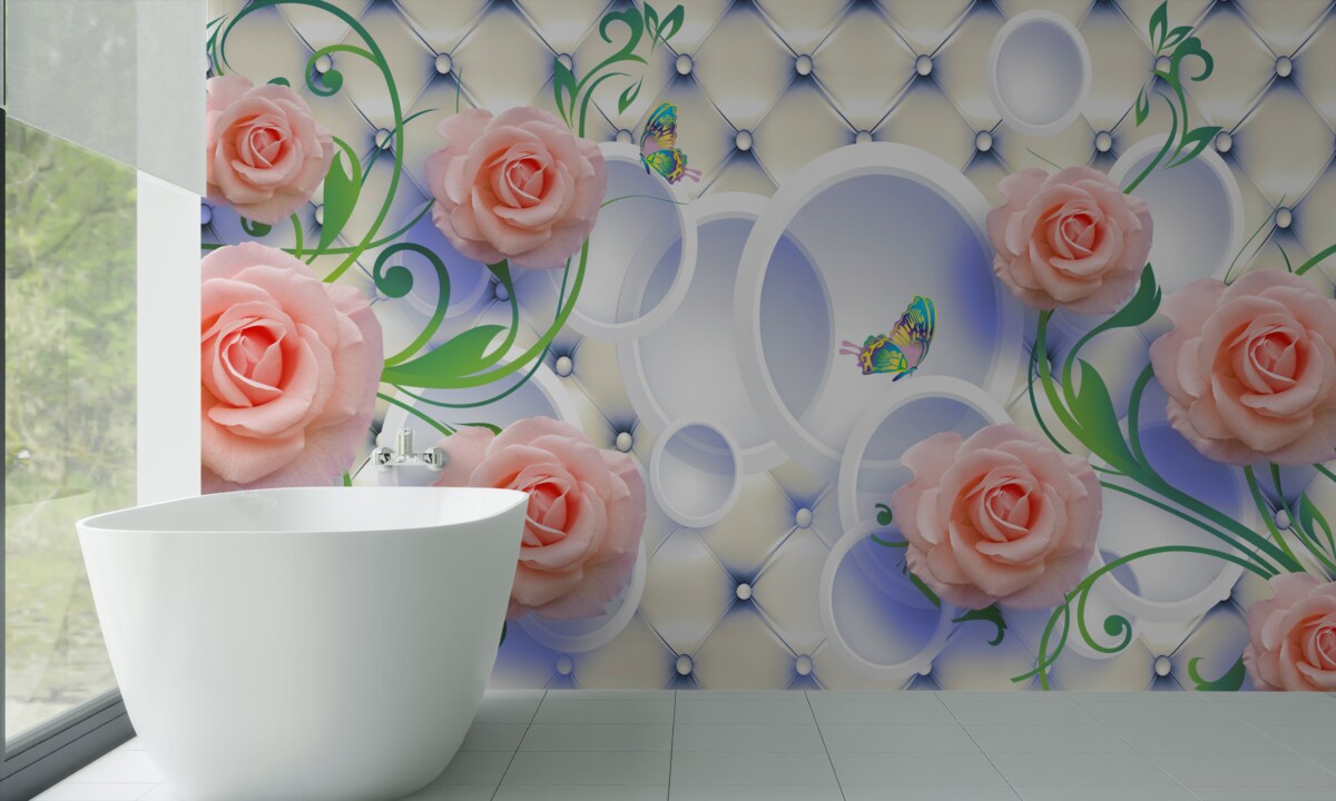 Fototapeta na konároch kvitnú púčiky čajových ruží