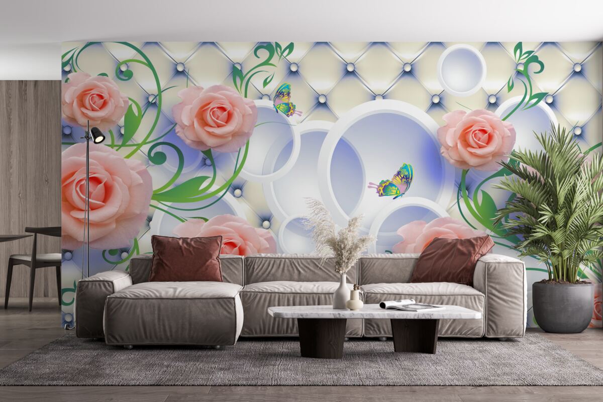 Fototapeta na konároch kvitnú púčiky čajových ruží