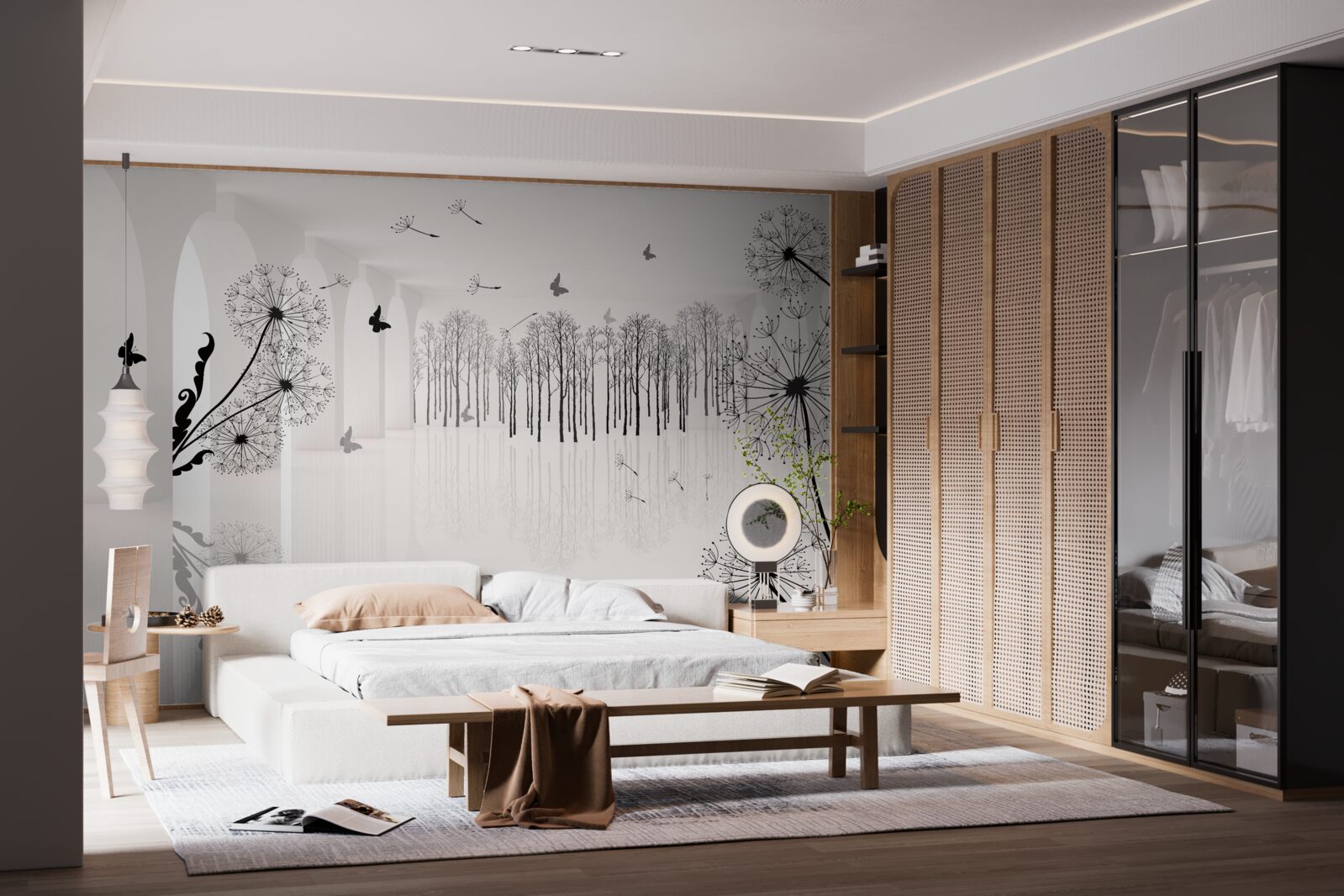 Fototapeta perspektíva púpav v tuneli