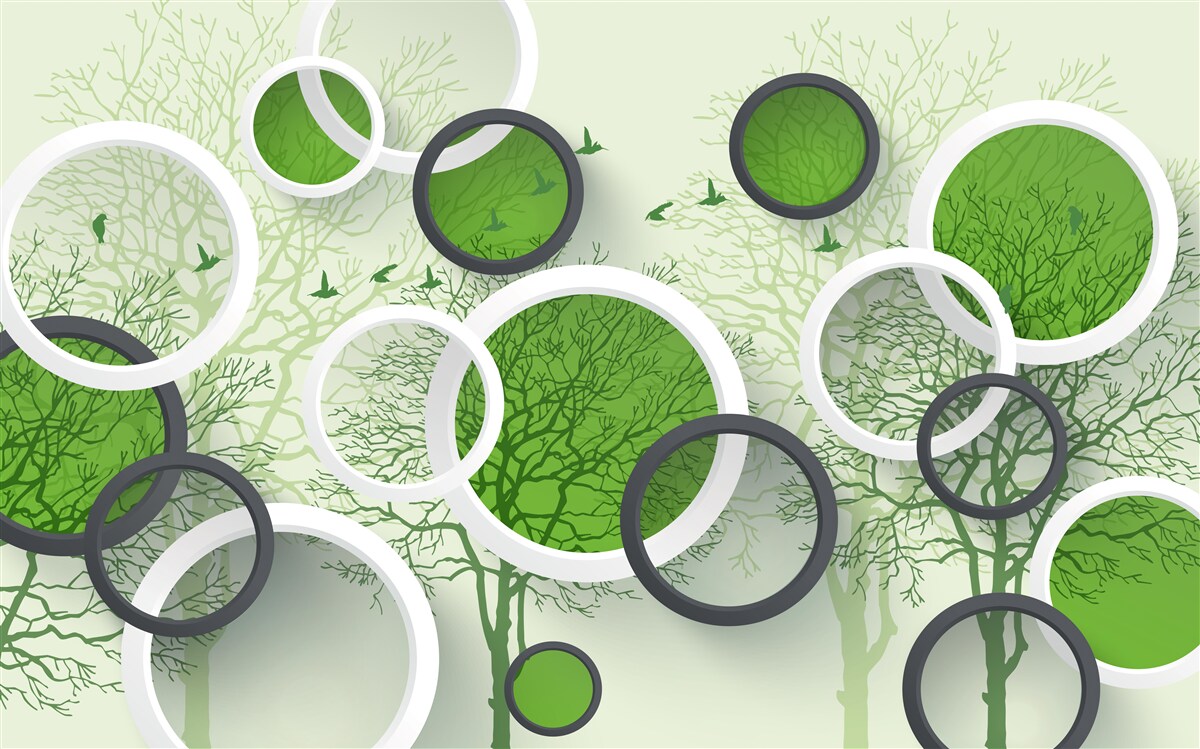 Fototapeta kolesá sú nalakované vo farbe stromov