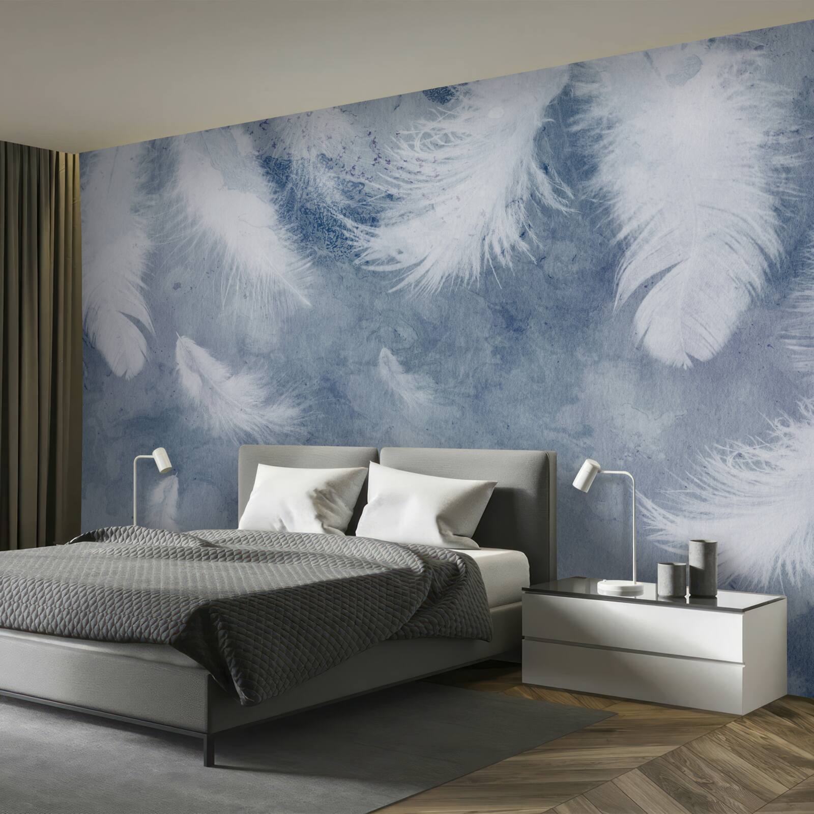 Fototapeta mäkké a voľné perie