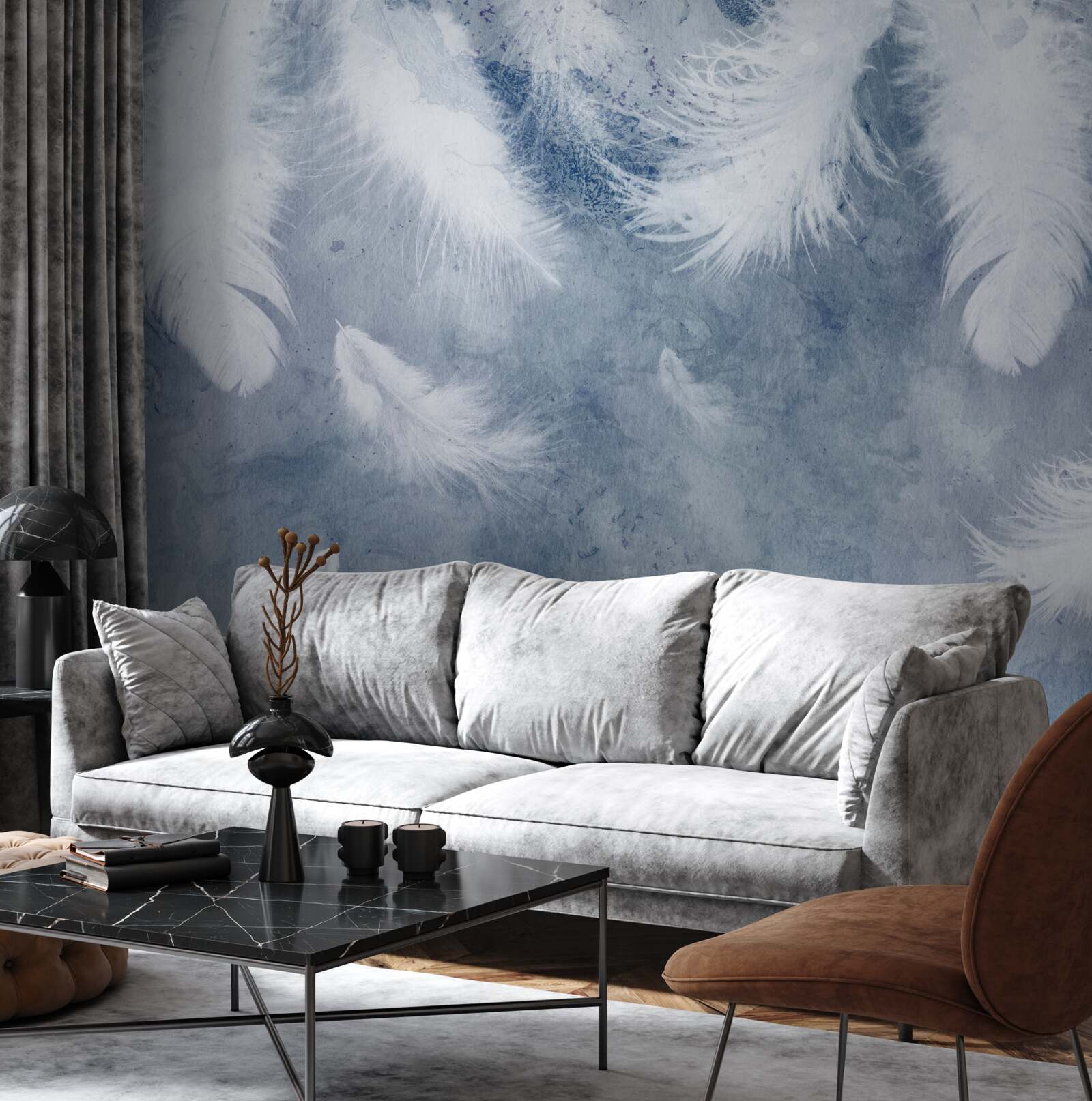 Fototapeta mäkké a voľné perie