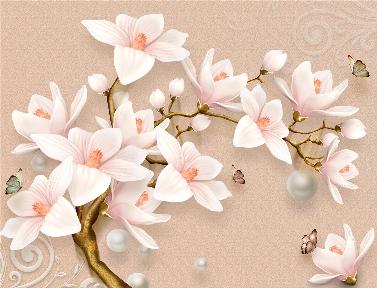 Fototapeta mäkké púčiky na ružovom základe