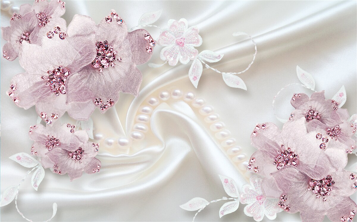 Fototapeta jemne fialové textilné blchy na hodvábe