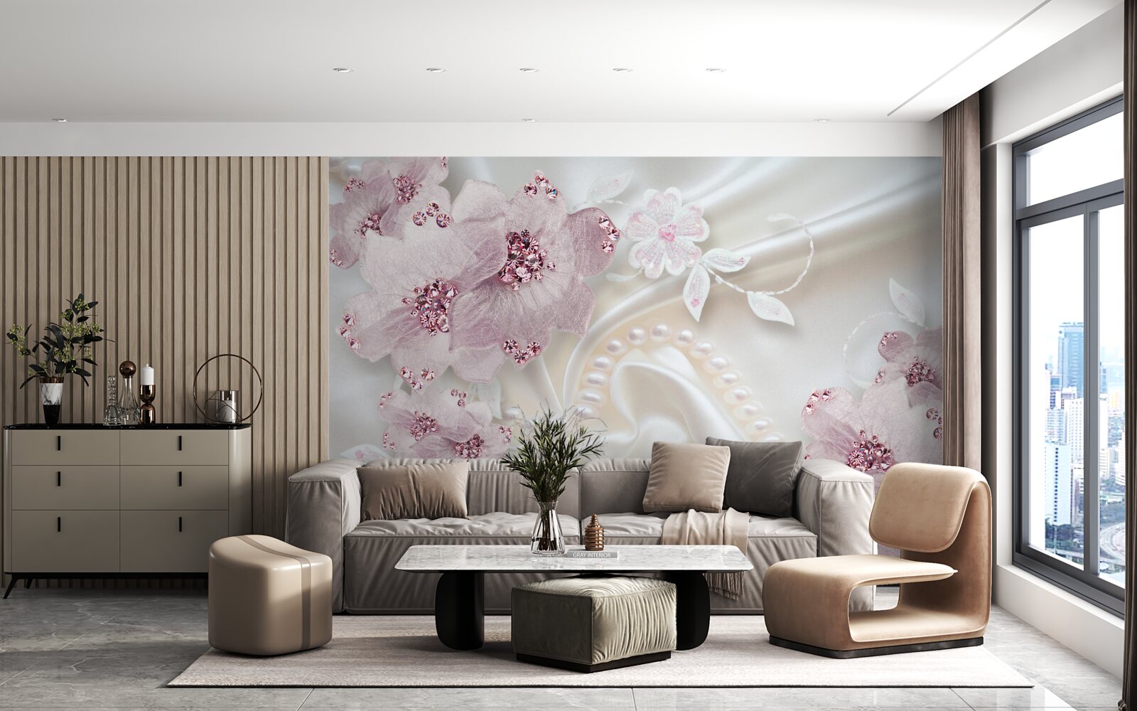 Fototapeta jemne fialové textilné blchy na hodvábe