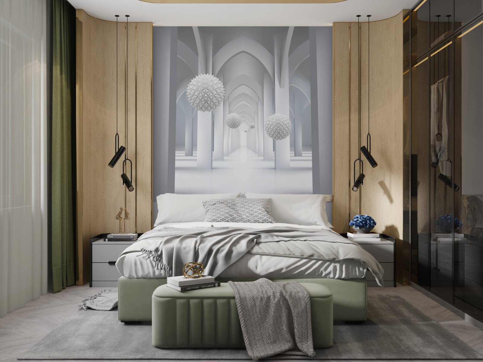 Fototapeta abstraktné gotické stĺpy