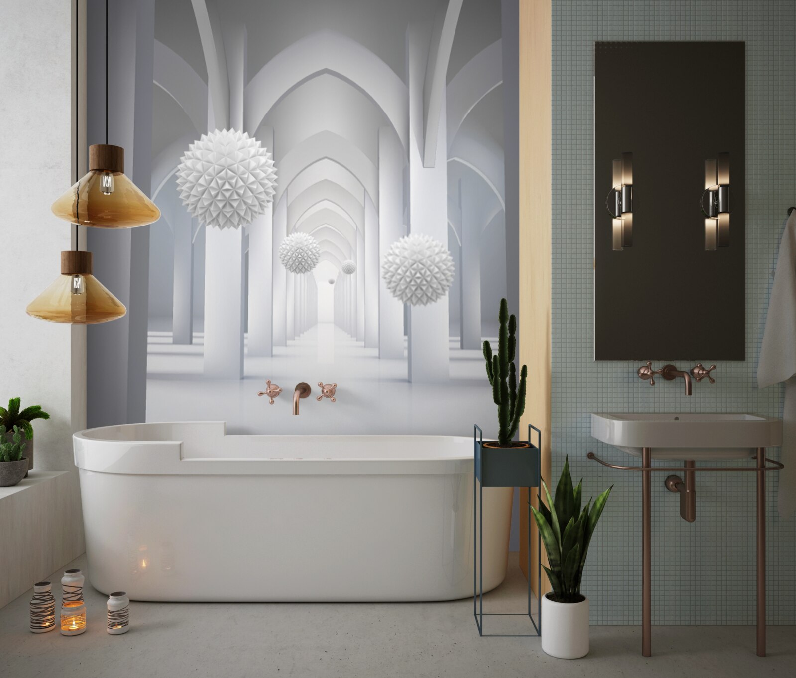 Fototapeta abstraktné gotické stĺpy